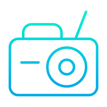 recommend clip art: Outline gradient Radio icon