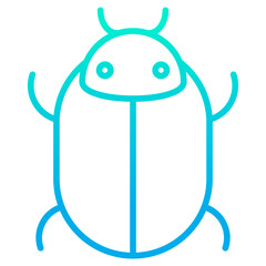 Outline gradient Tick bug icon