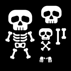 Cute Skulls and Crossbones
