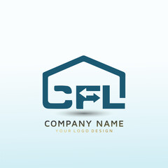 Fototapeta premium real estate investment firm letter CFL logo