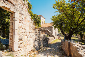 Stari Bar, montenegro - ruined medieval city on Adriatic coast, Unesco World Heritage Site in...