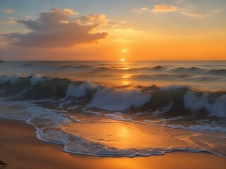 Obraz premium sunset on the beach