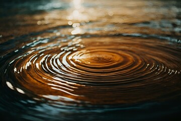 Fototapeta na wymiar Swirls in a liquid