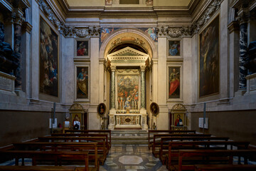 Cappella Paolina at baroque church of Santa Maria Maggiore in Rome, Italy