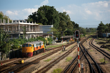 Obraz premium The train is coming to station