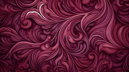 Abstract Background of intricate Patterns in burgundy Colors. Antique Wallpaper