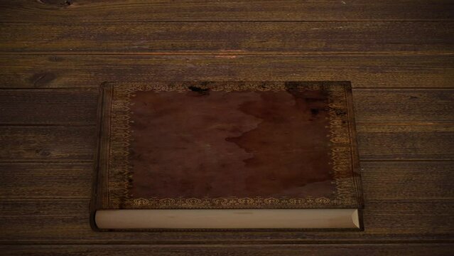 Old Book Open in a 3D animation