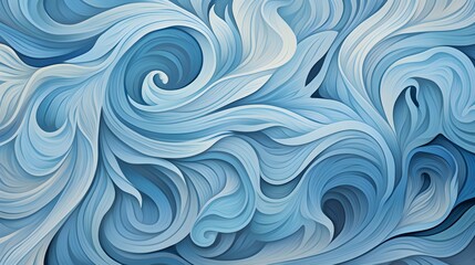 Abstract Background of intricate Patterns in light blue Colors. Antique Wallpaper