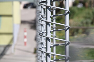 Geländer in Form einer Spirale