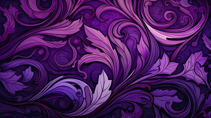 Abstract Background of intricate Patterns in purple Colors. Antique Wallpaper