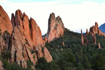 View at Garden of the Gods State Park in Colorado