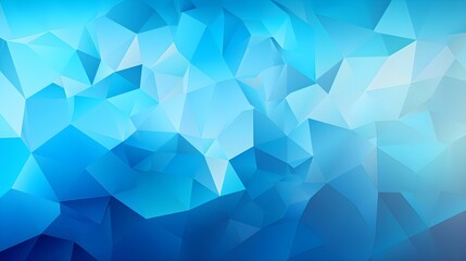 Abstract Background of triangular Patterns in cyan Colors. Low Poly Wallpaper