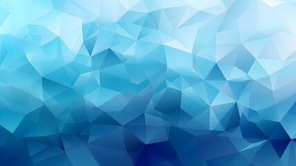 Obraz premium Abstract Background of triangular Patterns in cyan Colors. Low Poly Wallpaper