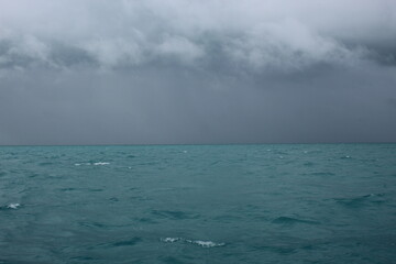 Storms over the Caribbean, south of the Florida Keys
