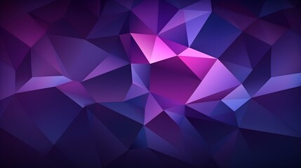 Abstract Background of triangular Patterns in dark purple Colors. Low Poly Wallpaper