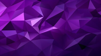 Abstract Background of triangular Patterns in dark purple Colors. Low Poly Wallpaper - obrazy, fototapety, plakaty
