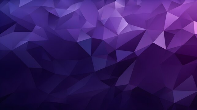 Abstract Background of triangular Patterns in dark purple Colors. Low Poly Wallpaper
