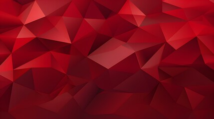 Abstract Background of triangular Patterns in dark red Colors. Low Poly Wallpaper