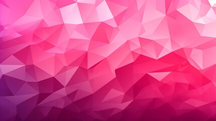 Obraz premium Abstract Background of triangular Patterns in fuchsia Colors. Low Poly Wallpaper