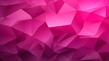 Fototapeta premium Abstract Background of triangular Patterns in fuchsia Colors. Low Poly Wallpaper
