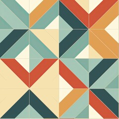 Diamond tile pattern in muted colors