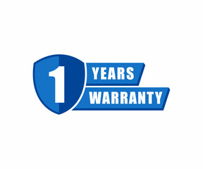 1 year warranty label stamp