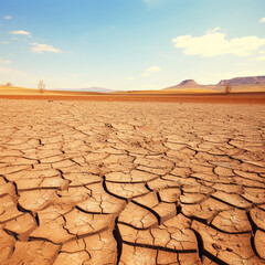 Warming desert ground sun dry climate earth nature drought landscape land heat environment