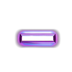 Blue symbol in a purple frame with glow