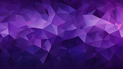 Foto op Canvas Abstract Background of triangular Patterns in purple Colors. Low Poly Wallpaper © Florian