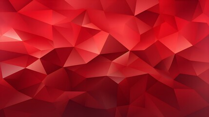 Abstract Background of triangular Patterns in ruby Colors. Low Poly Wallpaper