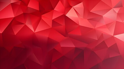 Abstract Background of triangular Patterns in ruby Colors. Low Poly Wallpaper