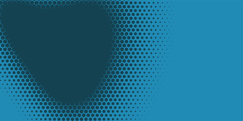 Geometric abstract Hexagon Two Color Background