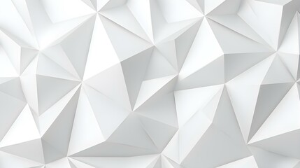Abstract Background of triangular Patterns in white Colors. Low Poly Wallpaper