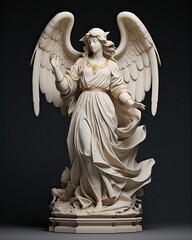Angel Statue Carved Out of Stone