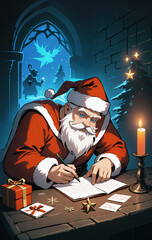Santa checking the list