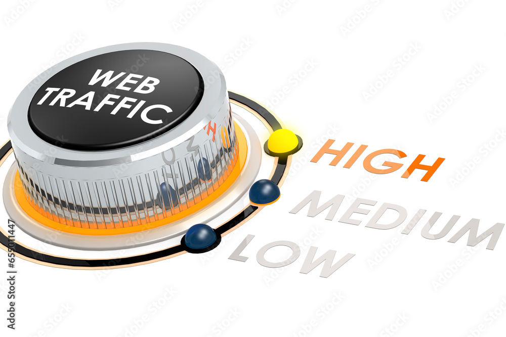 Poster knob set at maximum for web traffic