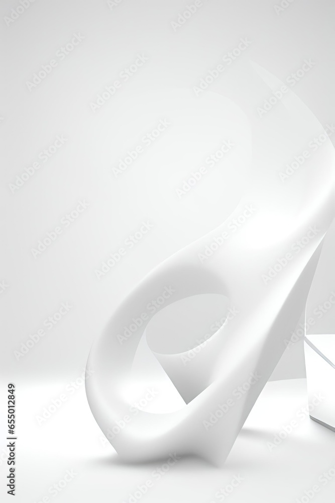 Poster soft and smooth white curvy background design.