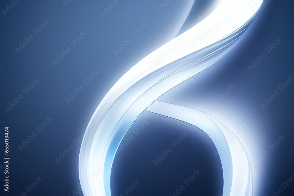 Poster abstract illuminated 3d curvy shape background.
