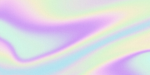 Purple yellow blue iridescent liquid holographic grainy background noise texture effect