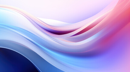 Abstract futuristic background with subtle blue and pink colors moving high speed wave lines. Data transfer concept. Web page, wallpaper, PPT background. Generative AI. 