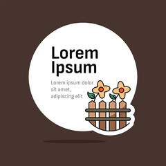 Spring cleaning card design. Template design