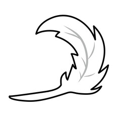 feather line icon