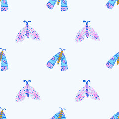 Fototapeta na wymiar butterfly seamless pattern