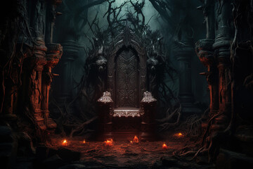Obraz premium Haunted Throne