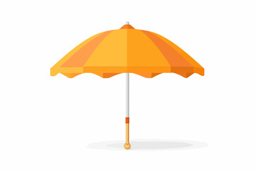 beach umbrella vector flat minimalistic isolated vector style illustration