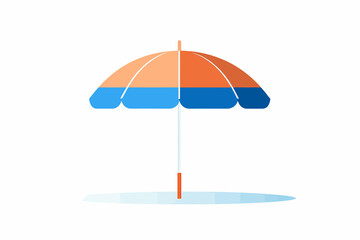 beach umbrella vector flat minimalistic isolated vector style illustration