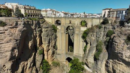 Puente nuevo de Ronda. Provincia de Málaga. 98 de altura y 70 m de longitud.