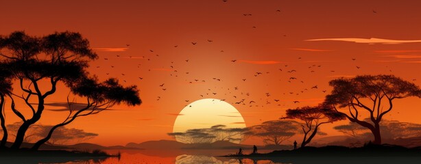 African themed background stock photo