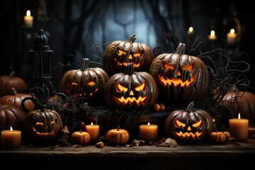 Helloween themed background stock photo