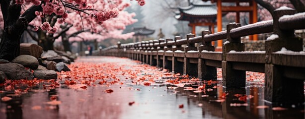 Kyoto themed background stock photo